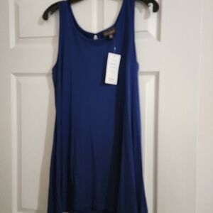 Blue Sleeveless Tunic Size M NWT